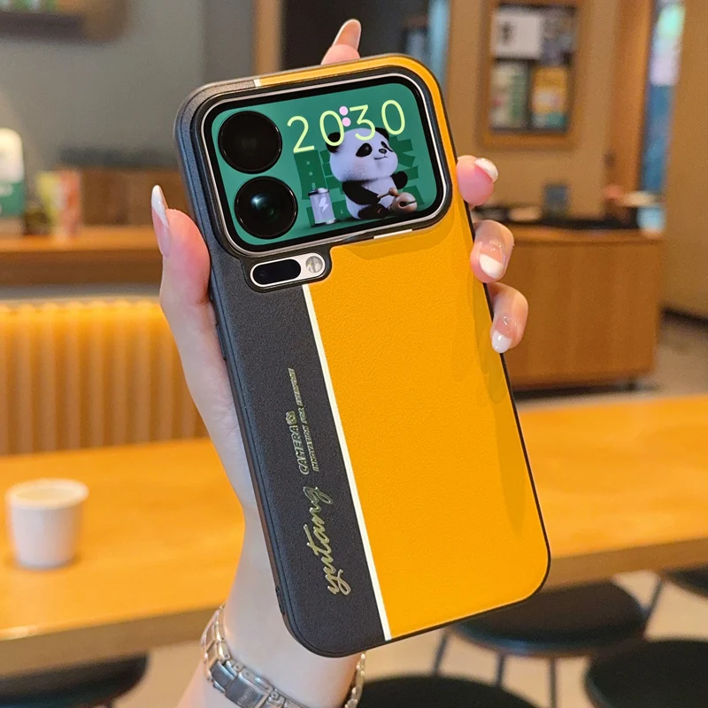 Stylish Color Collision Protective Phone Case with Durable Hard Shell Design