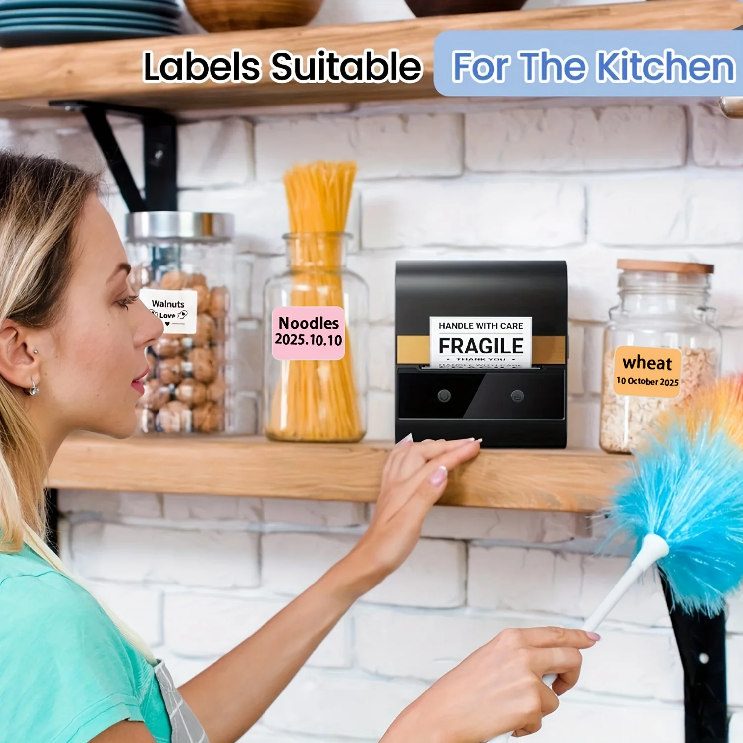 [Colorful Sticker Labels]Colorful Stickers - Compatible with M110/M221/M220/M120/M200, Suitable for Barcode/Address