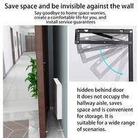 ซ่อนบัฟเฟอร์เก้าอี้พับ Creative Wall แขวน Flip-Down ตู้รองเท้าเก้าอี้พับเฟอร์นิเจอร์ Link อุปกรณ์ฮาร์ดแวร์ 3