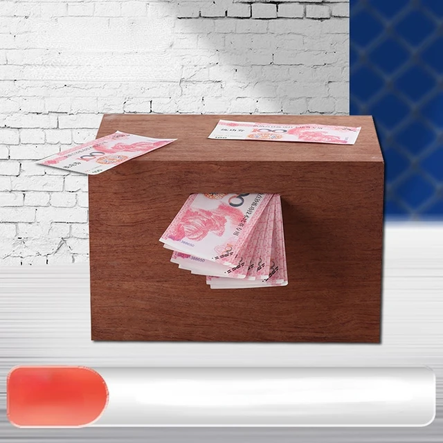 Szilárd Fa Malacka Bank A Papper Pénzért Nagy Kapacitás Kreatív Érme Pénzdoboz No Out Felnőtt Gyerekek Rejtett Tároló Hucha Otthoni Dekoráció - Image 4
