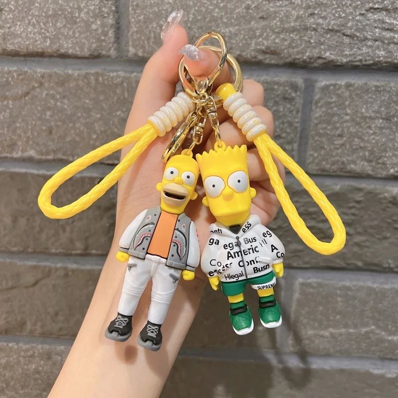 Keychains Pendant Bart Simpsons Simpsons Action Figures Homer