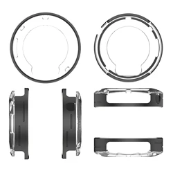 Durable Clear Shockproof Watch Screen Protector with Hard Protective Bumper and Anti - Scratch Design (Black)