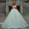 Julia Kui Elegant Sweetheart A Line Wedding Dresses With Delicated Beads Pearls Embroidery Appliques Lace Bridal Gowns 1