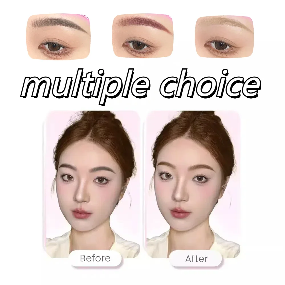 NEIYOU Eyebrow Tint Sweatproof Long-lasting Non-fading Wild Eyebrows Light Brown Styling Gel Eyebrow Staining Cream Makeup 3