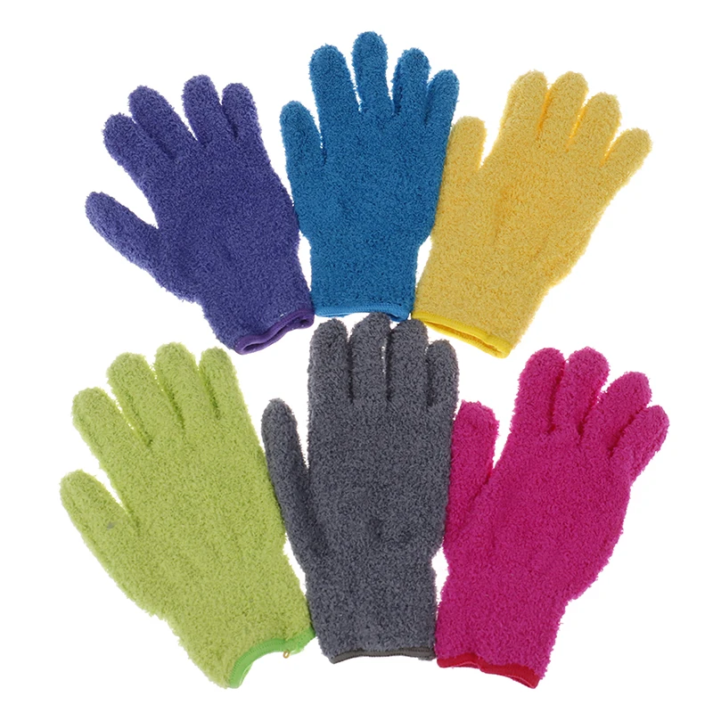 1pc Microfiber Dusting Cleaning Glove Mitt Cars Windows Dust Remover Tool Reusable Cleaning Glove Household Cleaning Tools