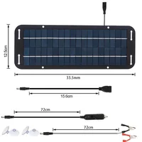 Panneau solaire 60W 12V Olt, chargeur de batterie adapté aux camping-cars, fentes, bateaux, Kit de panneaux solaires photovoltaïques adaptés aux maisons 4