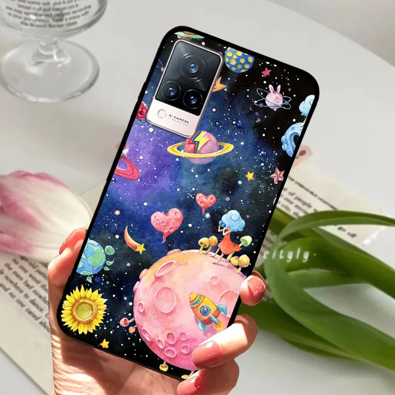 Soft Silicone Phone TPU Coque Cover for Vivo V21 Series - Protective s Shell