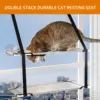 Cat Bed Hanging Window Double-Layer Pet Hammock Sunny Window Seat Kitten Nest Durable Bed for Cats Bearing 25 KG Cat Accessories 2