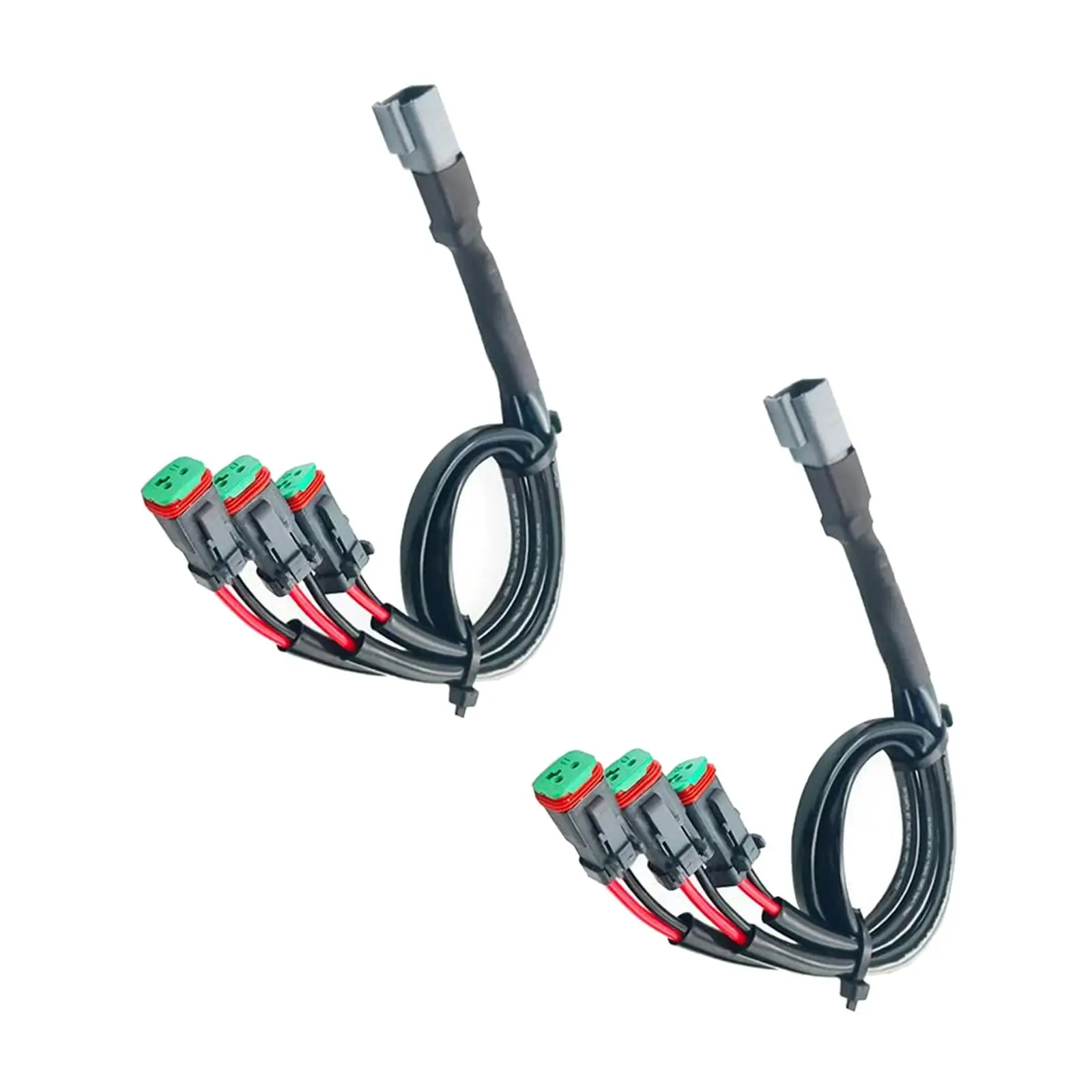 

2Pcs DT Dtp Adapters Connectors Extension Wire for LED Pod Lights