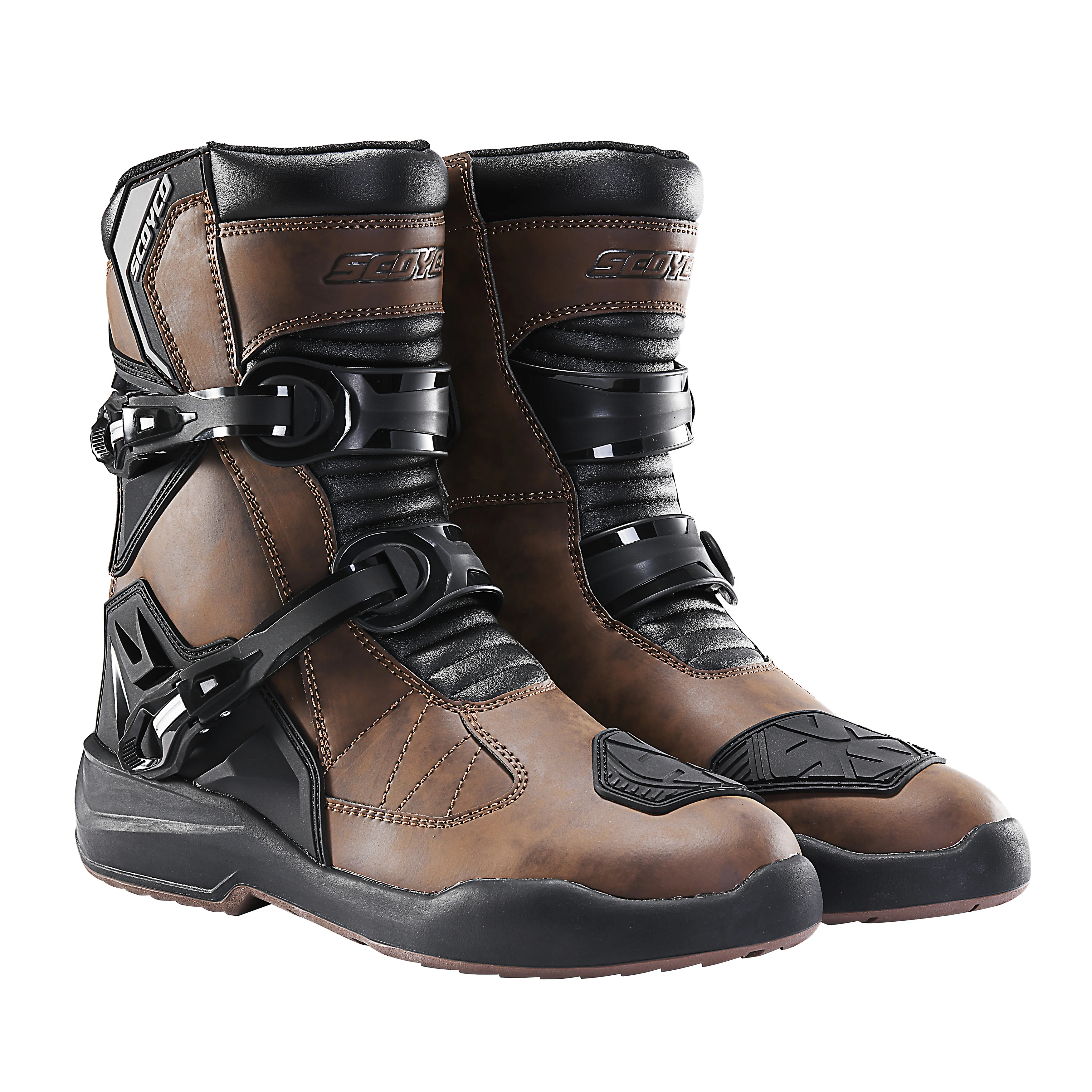 Wear-resistant Men's Biker Boots Anti-slip Motorcycle Boots Anti-fall Motocross Waterproof Motorcycle Protection Equipment motorcycle boots