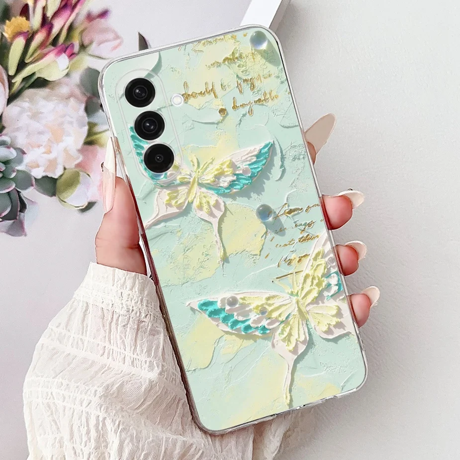 Fashionable Painted Soft Silicone Case – Stylish Protective Cover