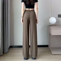 Women Suit Pants Lady Classic Fashion Trousers Female Comfortable Straight Leg Pants Mom Korean Casual Baggy Long Slacks - Image 3
