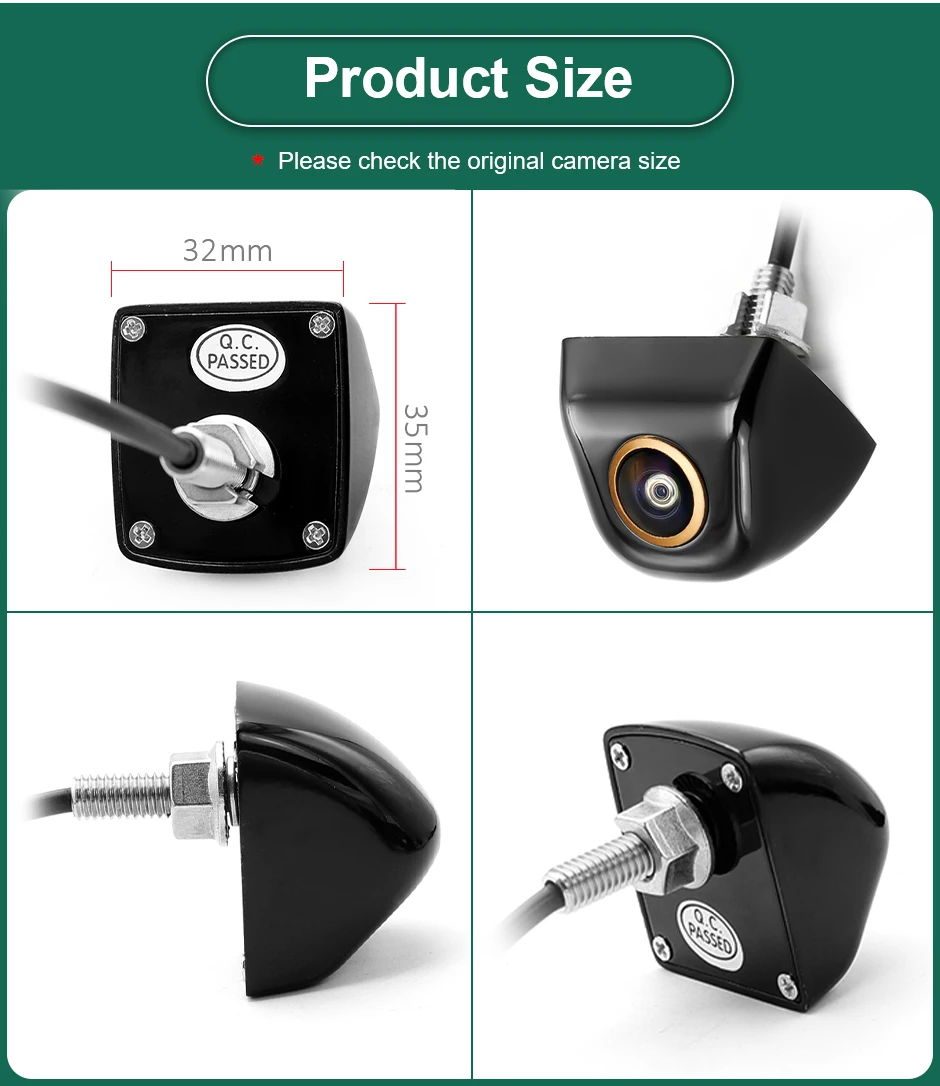 Rear View Camera HD 720P/1080P Night Vision Golden Lens Vehicle Reverse Backup AHD CVBS Camera For Android DVD AHD Monitor