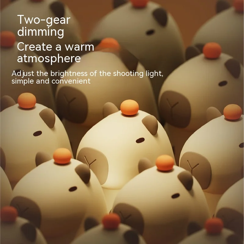 

Silicone Night Lamp Rechargeable Dimming Timing