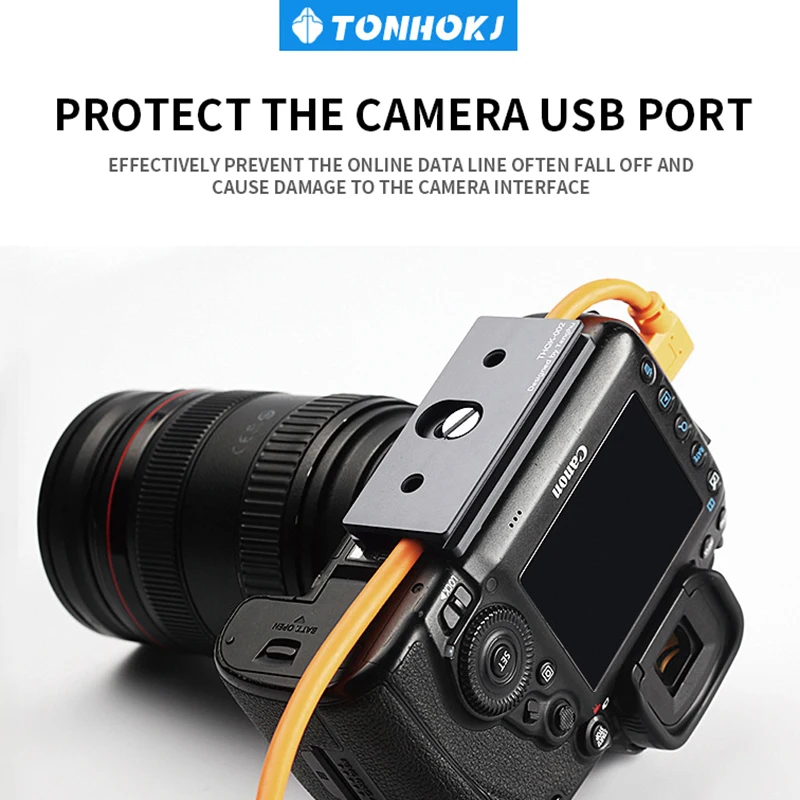 Aluminum Alloy USB Cable Lock Clip Clamp Protector