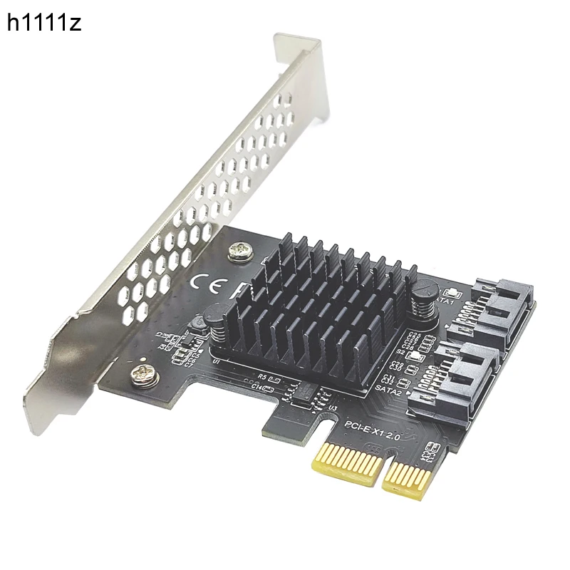 Placa Adaptadora de Expansão com Chip Asmedia Pci Express para Sata 3.0 Portas Sata Iii 6gbps Pci-e 1x 4x 8x 16x
