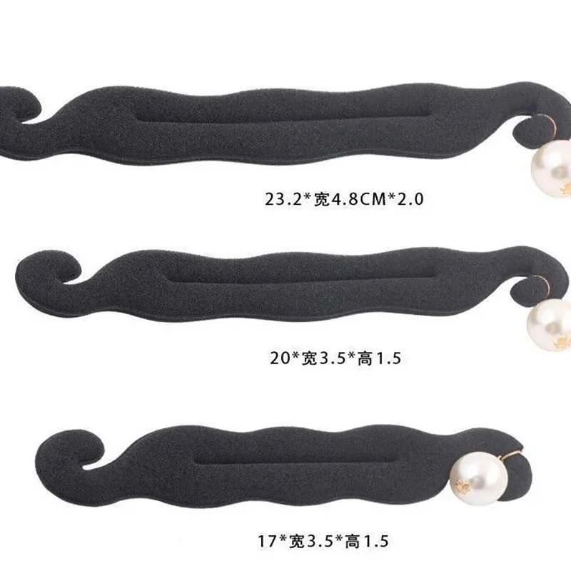 단순히 롤빵 헤어 스타일 액세서리 여성 Braiding 헤어 볼 헤드 헤어 도구 스폰지 헤어 스틱 진주 헤어 링 롤빵 헤어 액세서리