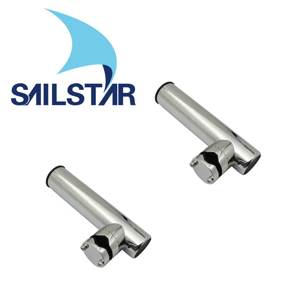 HQ Marine Grade 316 Stainless Steel Adjustable Rail Mount Clamp Fishing