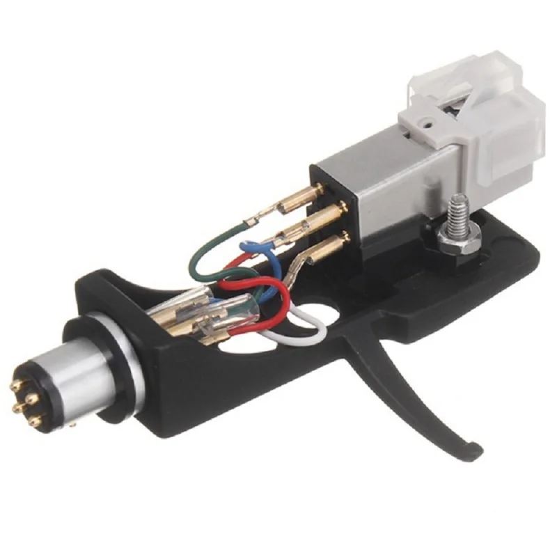 Cartucho Magnético Stylus com Turntable Headshell Pin Contatos para Fonógrafo Turntable Gramofone lp Agulha do Vinil