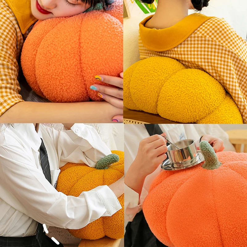 YOMDID Soft Pumpkin Pillow Pumpkin Plush Sofa Cushion Bedroom Halloween Thanks Decor Kids Birthday Gift Baby Soothing Pillow 5