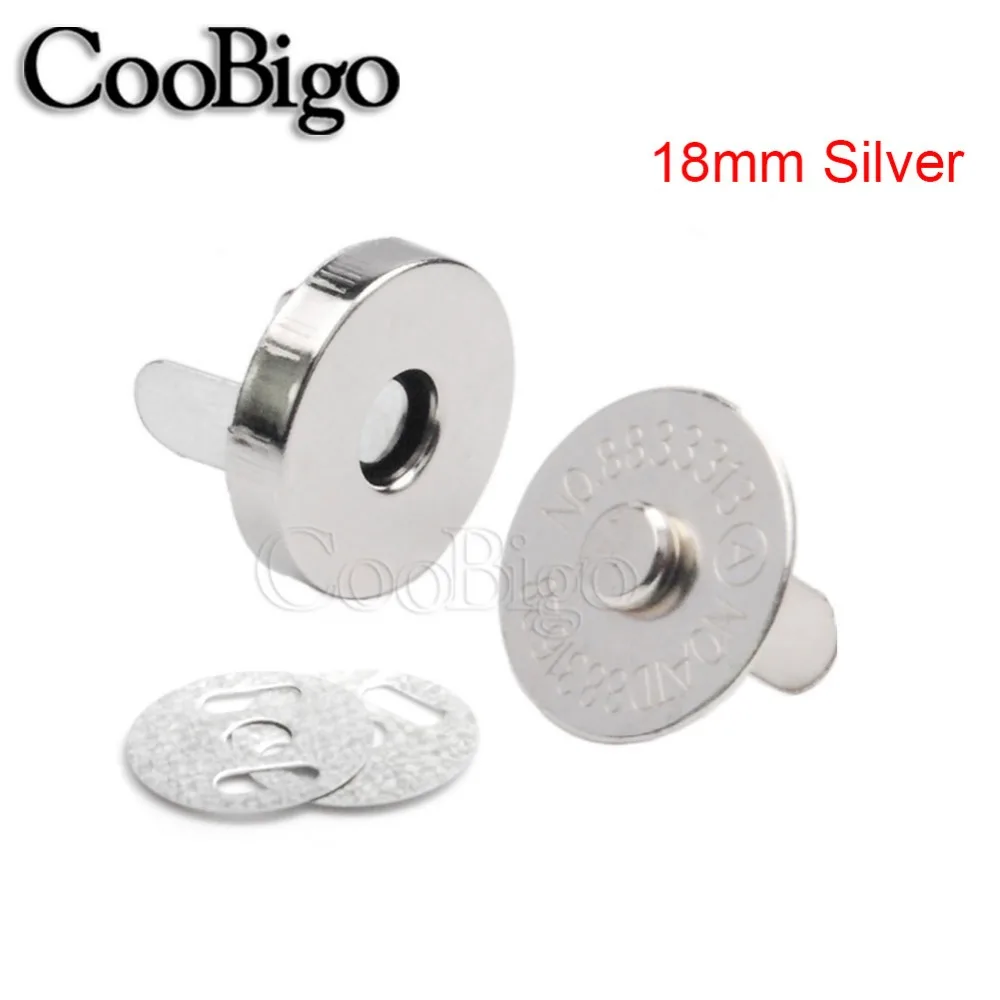 CooBigo Magnetic Snaps Buttons for Purses Magnetic Closures for Purses Bags  Clothes Handbags,Magnetic Purse Closure Fasteners,Sewing on Magnetic Snaps