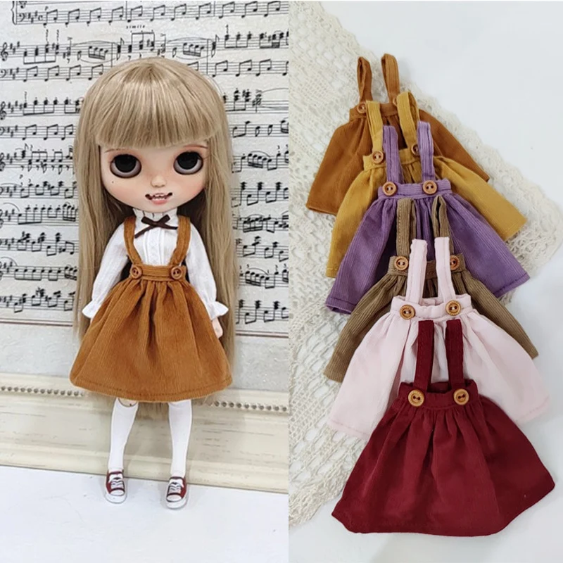 HOUZIWA OB24 Azone Licca Doll Clothes Suspender Skirt  For Blyth Doll