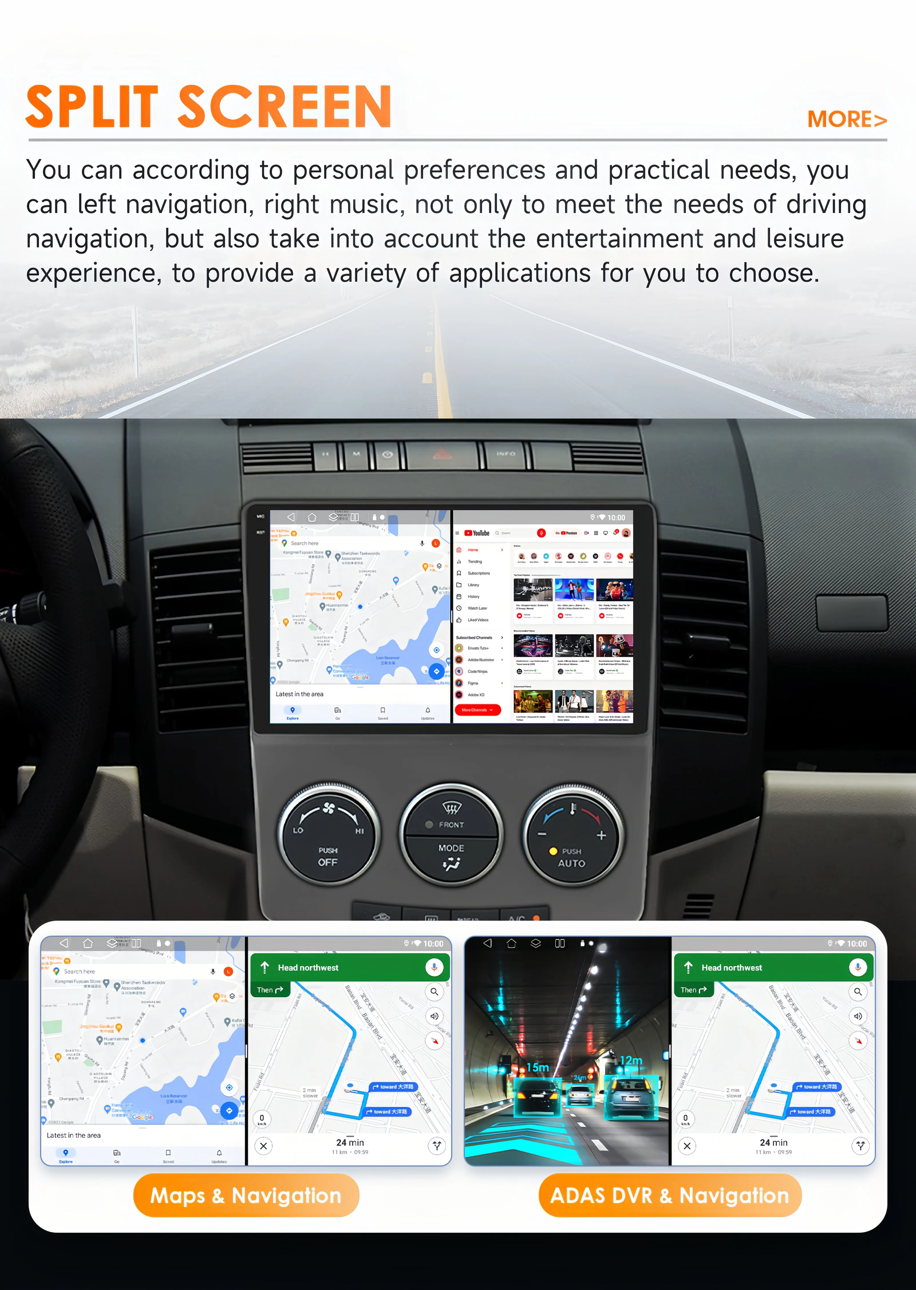 6115 8 Core Android 14 Auto radio Für Mazda 5 2005 2006 2007 2008 2009 2010 Carplay für Apple multimedia-player GPS 360 Cam Bildschirm – Detail 39