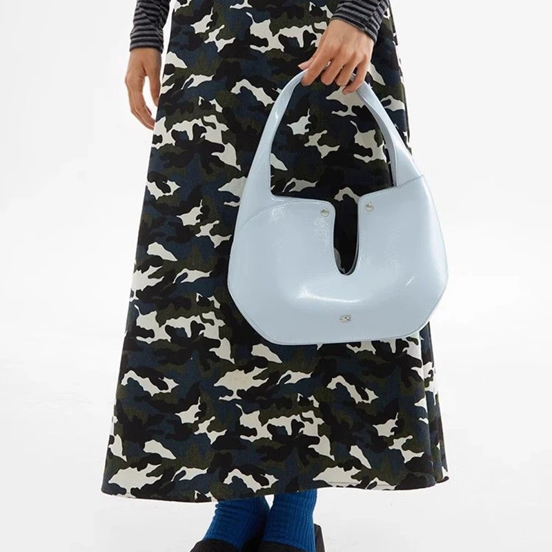 HAEX INS Women Tote Bags Fashion Summer New Designer Ladies Handbags Individuality Luxury PU Underarm Shoulder Bolso Mujer