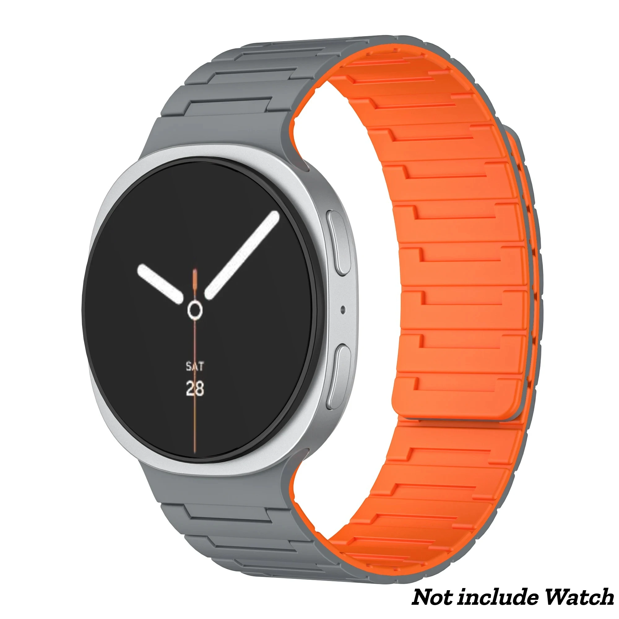 Magnetic Silicone Loop Strap Replacement Bracelet