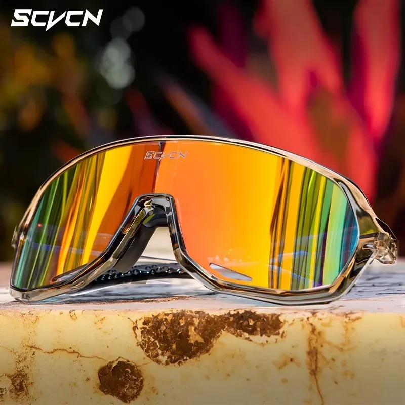 Lunette Cycliste Homme KAPVOE Lunettes Photochromiques Pour