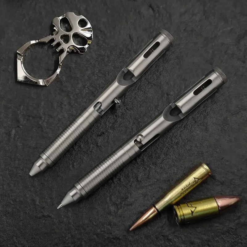 1PCS 야외 EDC 다기능 알루미늄 합금 전술 펜 볼트 휴대용 장비 자동차 비상 창문 차단기 도구