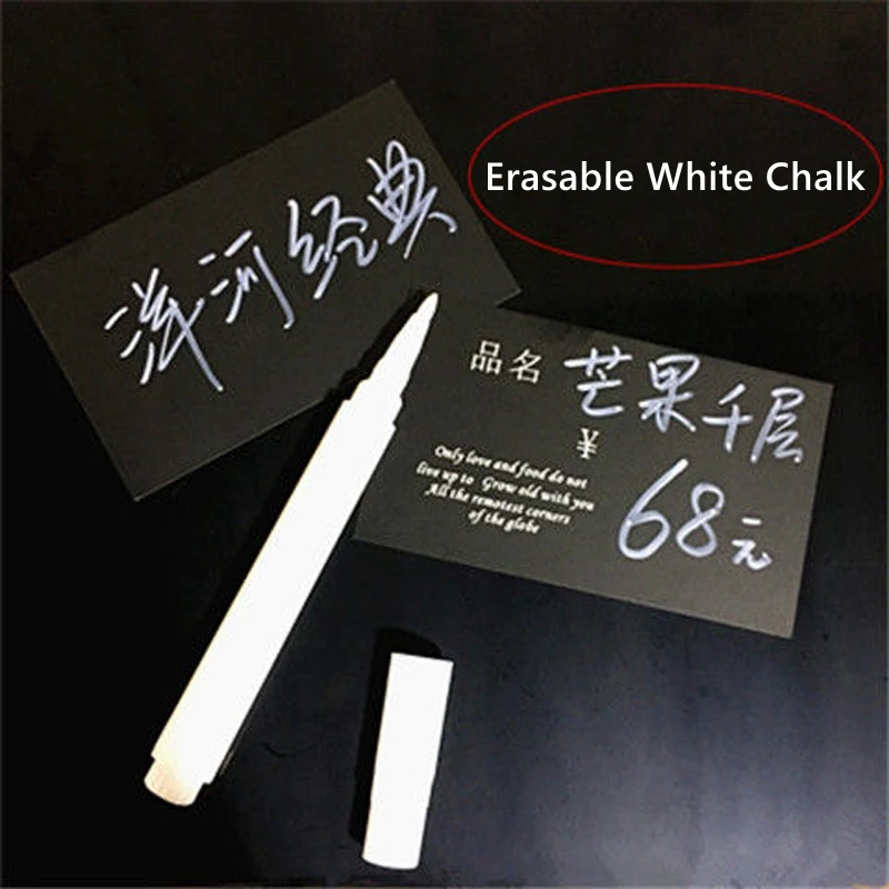 White Marker Pens 3/5/8Pcs/Set White Pen Liquid Chalk Pen Marker for Labels