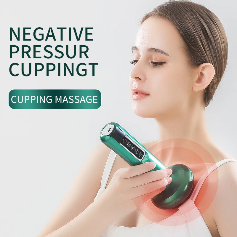 Tricolor Electric Massager GuaSha Anti Cellulite Vacuum Suction Cup