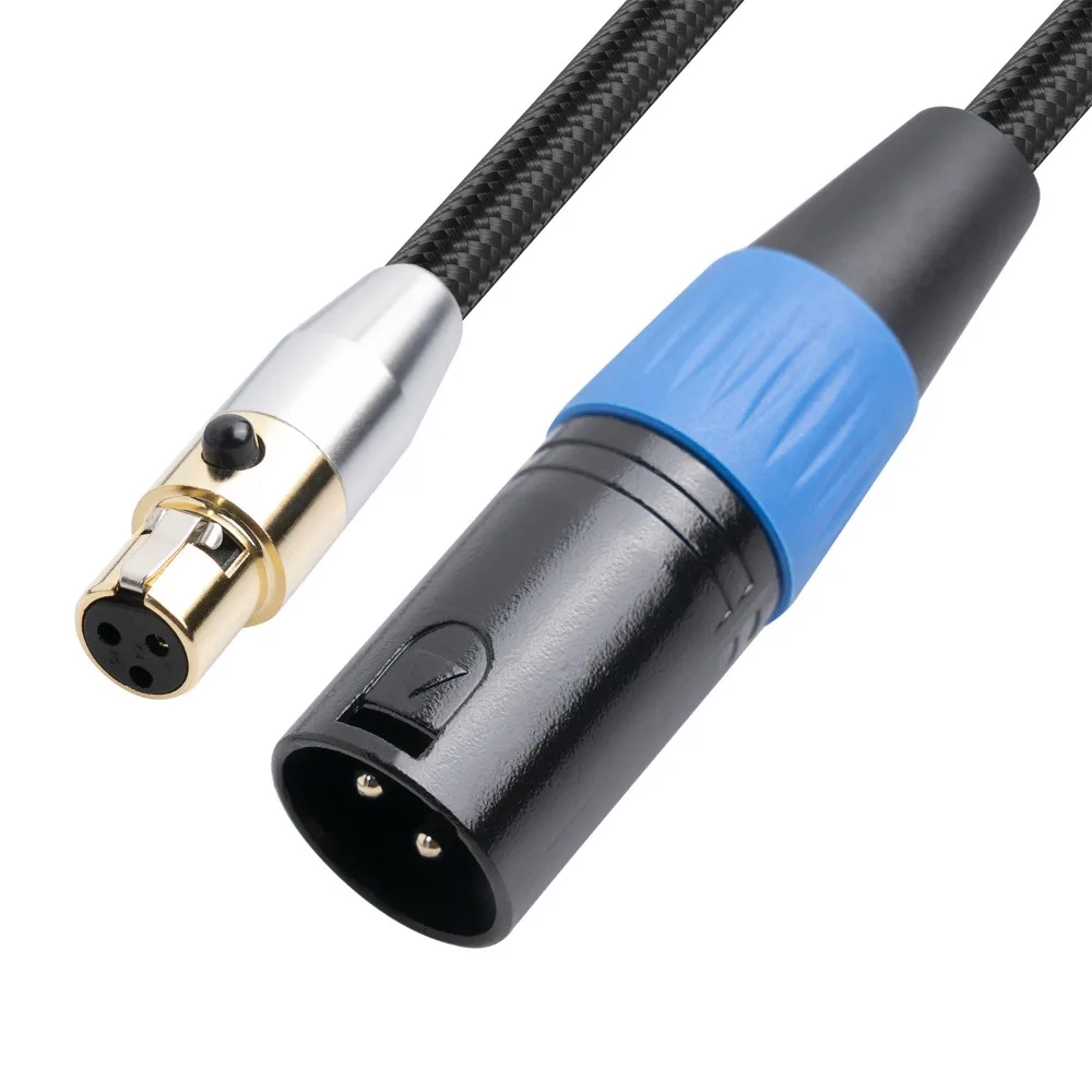 Adattatore Per Cavo Audio Da Mini Xlr A Xlr Con Involucro Bidirezionale E Connettori Placcati In Oro Per Microfoni, Dispositivi Audio Per Fotocamere