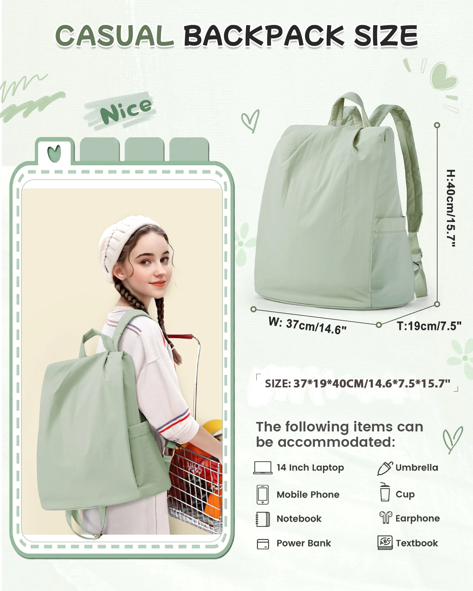 Women's Lightweight Anti-Theft Travel Backpack - Stylish and Modern Design