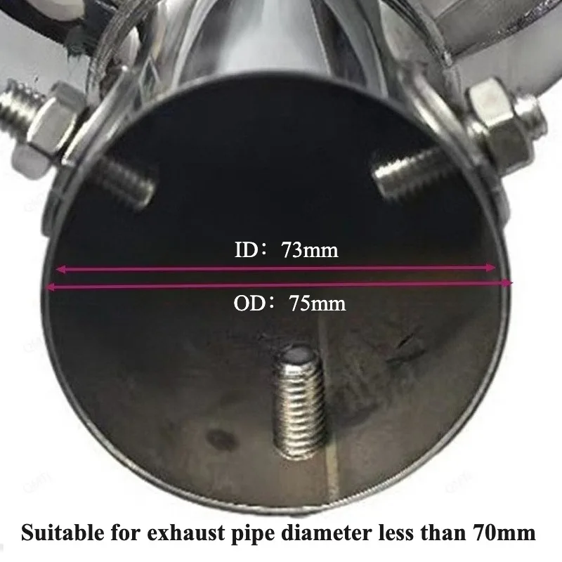 머플러 팁 듀얼 아웃렛 범용 사각형 배기 팁 배기 파이프 스테인레스 스틸 배기 팁 노즐 자동차 테일 스로트 액세서리