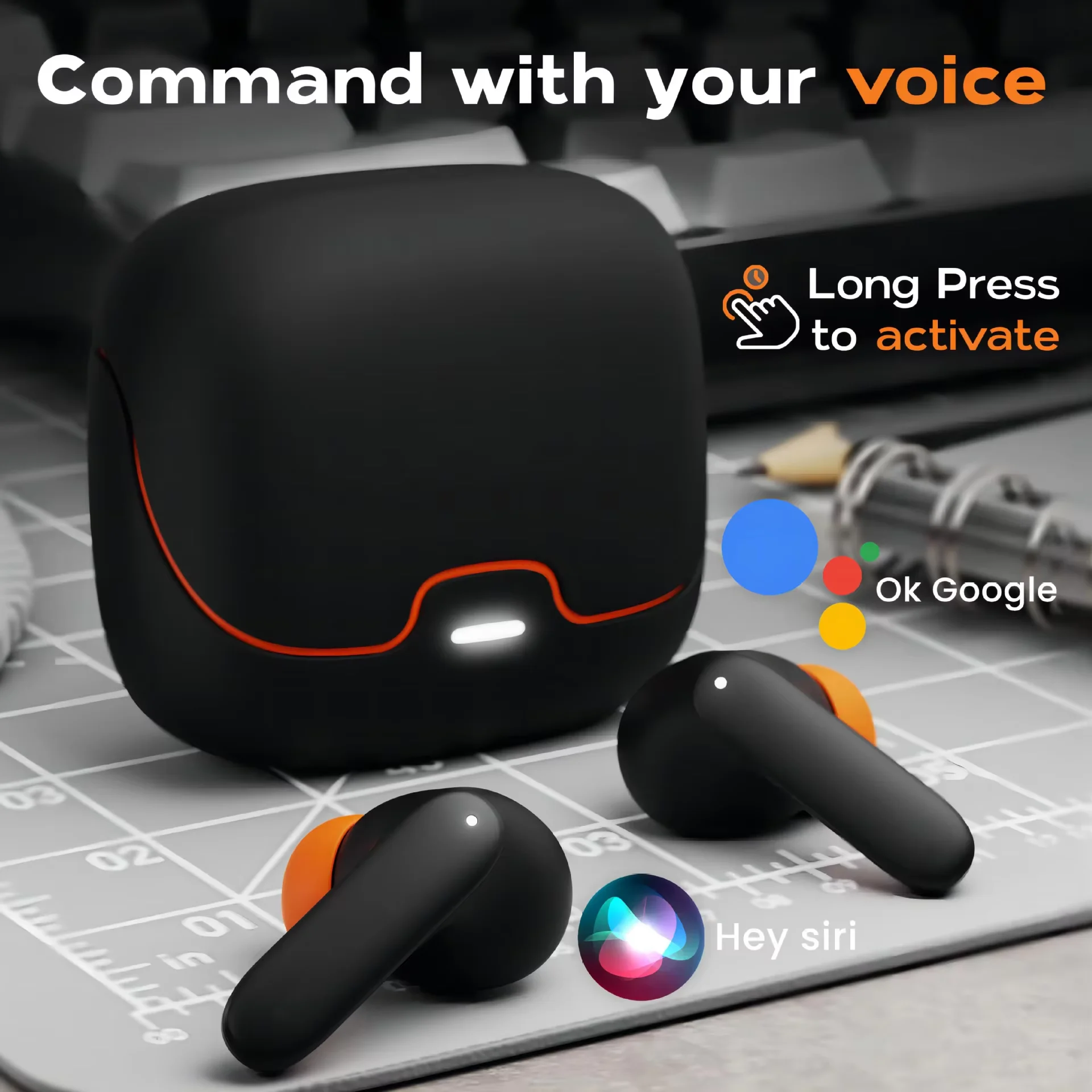 TWS Earphones Noise Cancelling for Sports