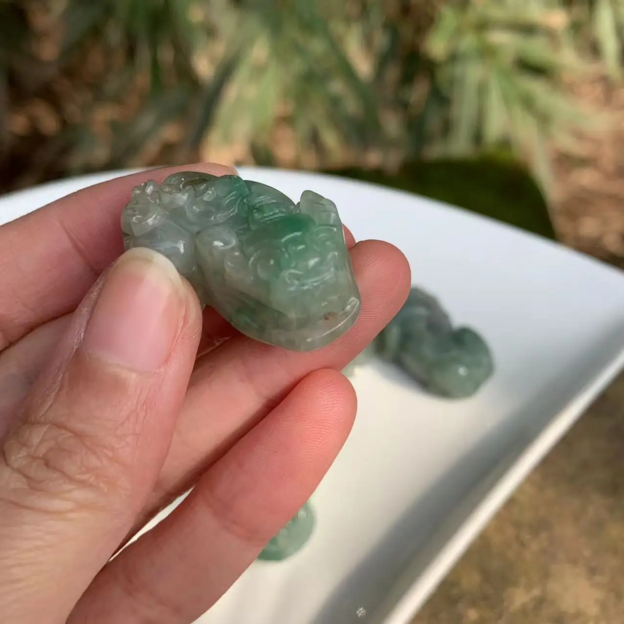 Natural Myanmar jade pixiu Necklace Pendant women's children's jewelry