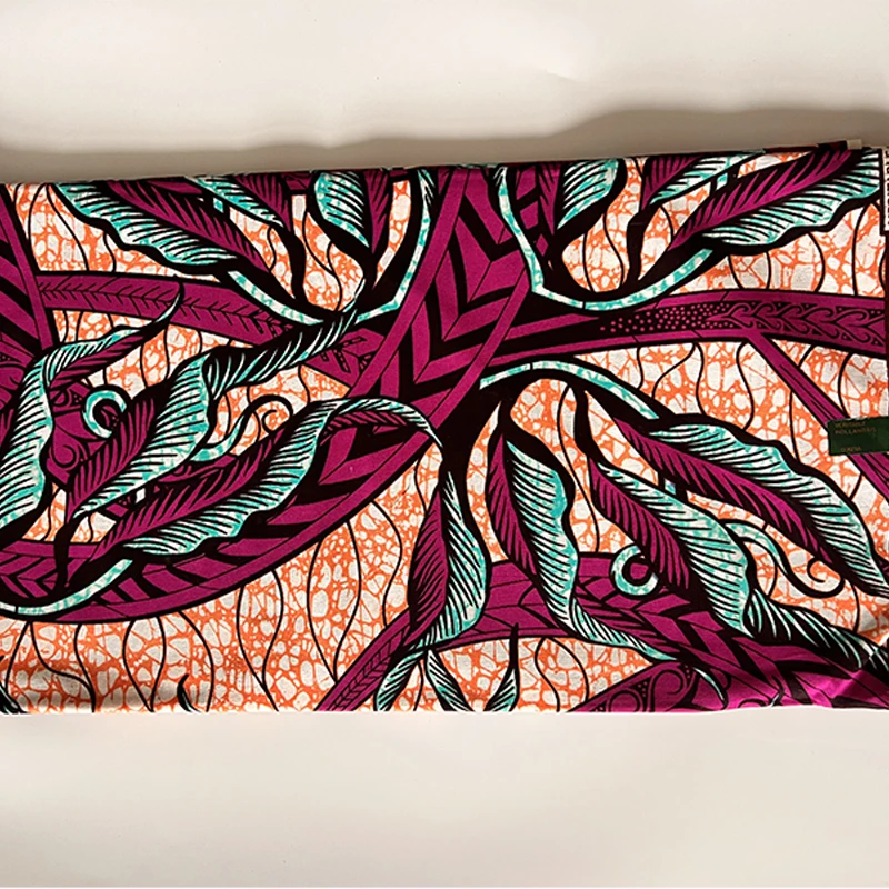 cotton Holland fabric real wax high quality Africa Nigeria Ghana style Ankara fabric African clothing wax print 6 yards