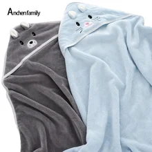 Envoltura con capucha para bebés, toallas para niños recién nacidos, albornoz Súper suave, Toalla de baño, manta cálida para dormir