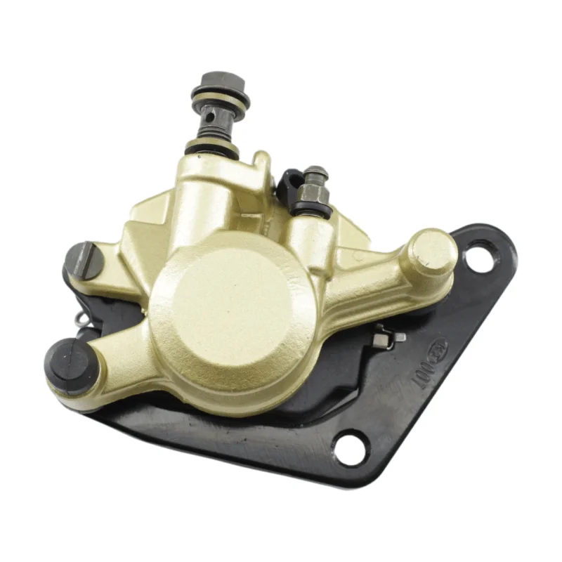 Motorcycle front brake caliper assembly with brake pads and bracket for Yamaha YBR125 YBR YB 125