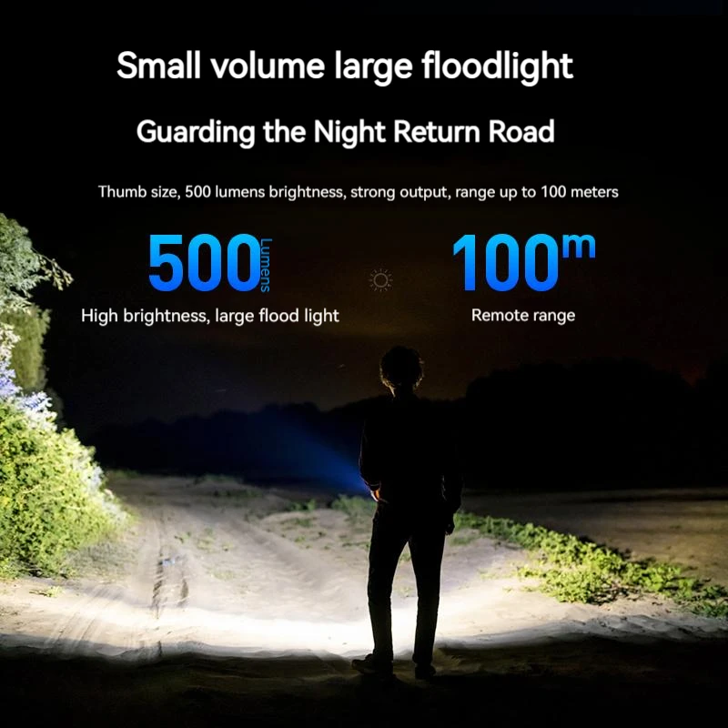 PHILIPS 2025 NEW SFL1121 EDC Flashlight LED Rechargeable Mini EDC Keychain Flashlights Camping Lamp For Hiking Self Defense