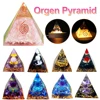 Natural Stone Crystal Orgonite Pyramid Reiki Chakra Healing Gemstone Tower Meditation Protection Office Decor Gifts 1