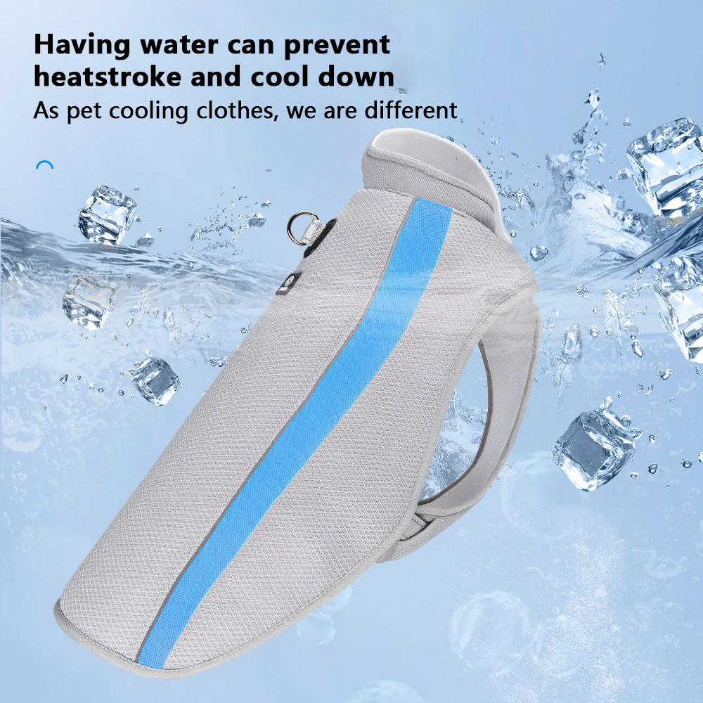 

Dog Cooling Vest Summer Ice Cooling Breathable Medium Big Dog Harness Clothing Clothes for Large Dogs Pet Dogs Apparels Stuff