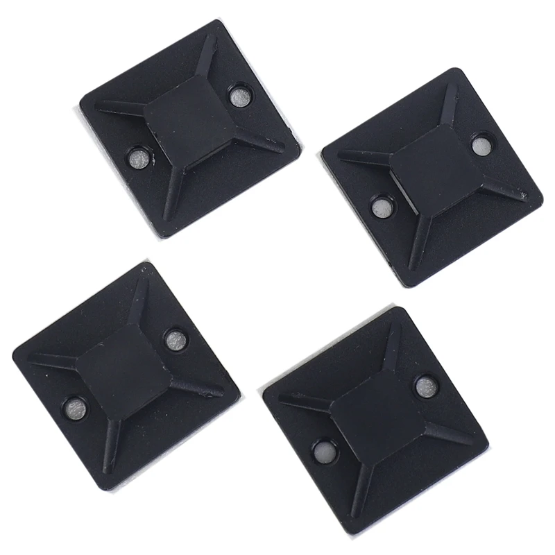 100 Pcs Self Adhesive Cable Tie Mount Base Holder 20 x 20 x 6mm cable tie organizer,cable tie mounts