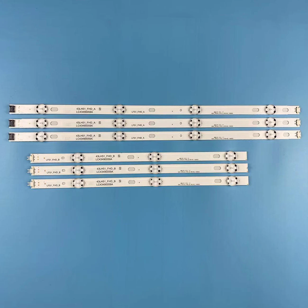 Tira de Luz de Fundo Led para lg 7led 43uk6400 43uk6090 43uk6200 43uk6300 Lc43490086a 3pcm00789a 303lg430003 Lc43490089a