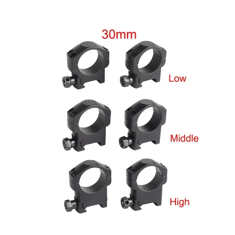 30mm Diameter Hunting Scope Mount Rings Aluminum Alloy Ring Mount Tactical Flashlight fit 21mm Picatinny Rail High/Med/Low rifle scope mount,rifle scope mount ring,flashlight scope mount,weapon flashlight mount,flashlight mount