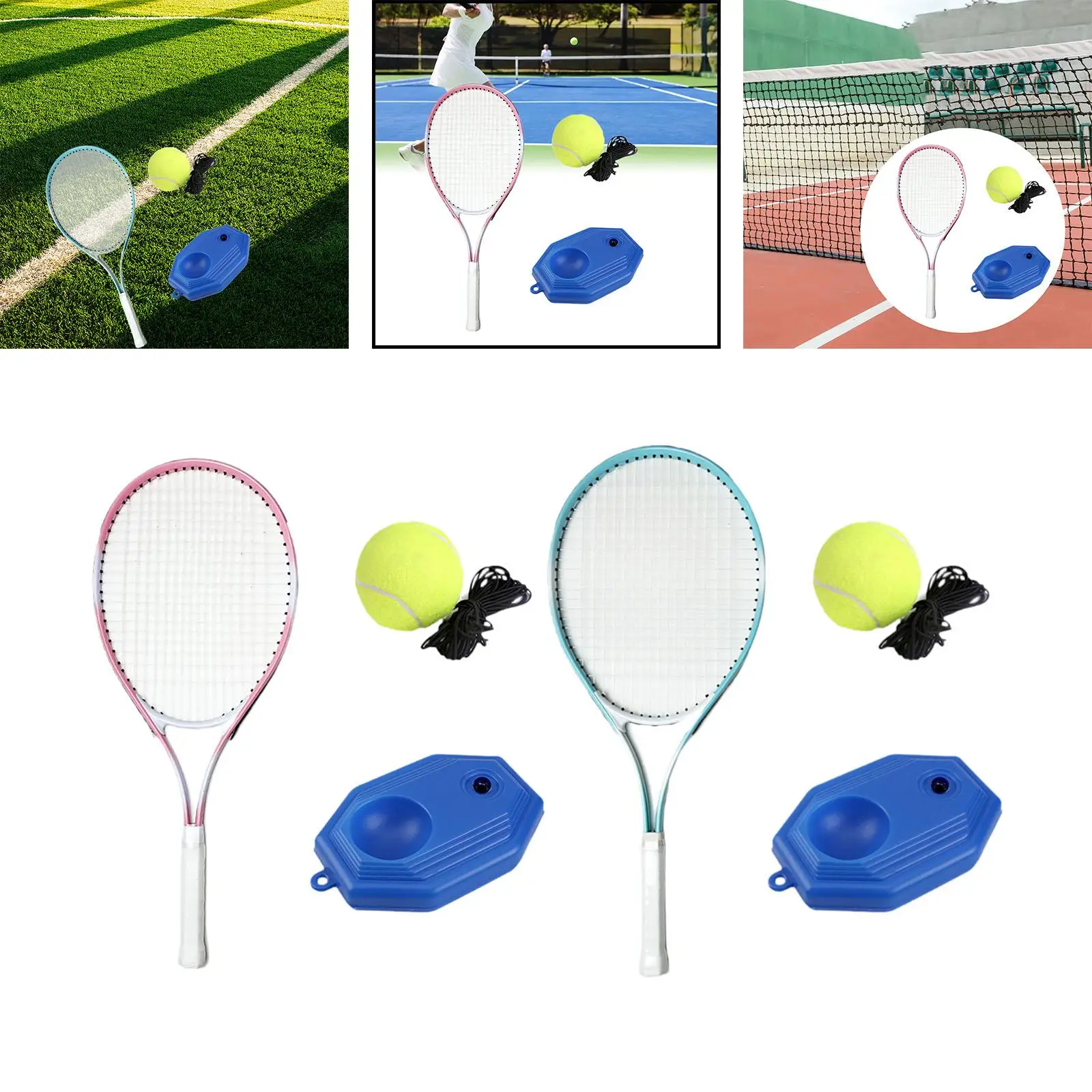 

Tennis Trainer Rebound Ball Self Practice Tool Ball with String Professional Exercise Solo Training Tennis Training Equipment