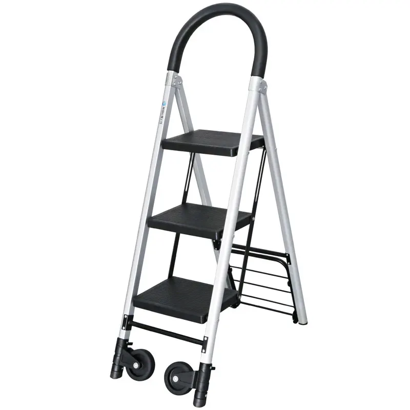 

Household dual-purpose folding photography ladder, cargo cart, transport vehicle, ladder, herringbone ladder, trailer