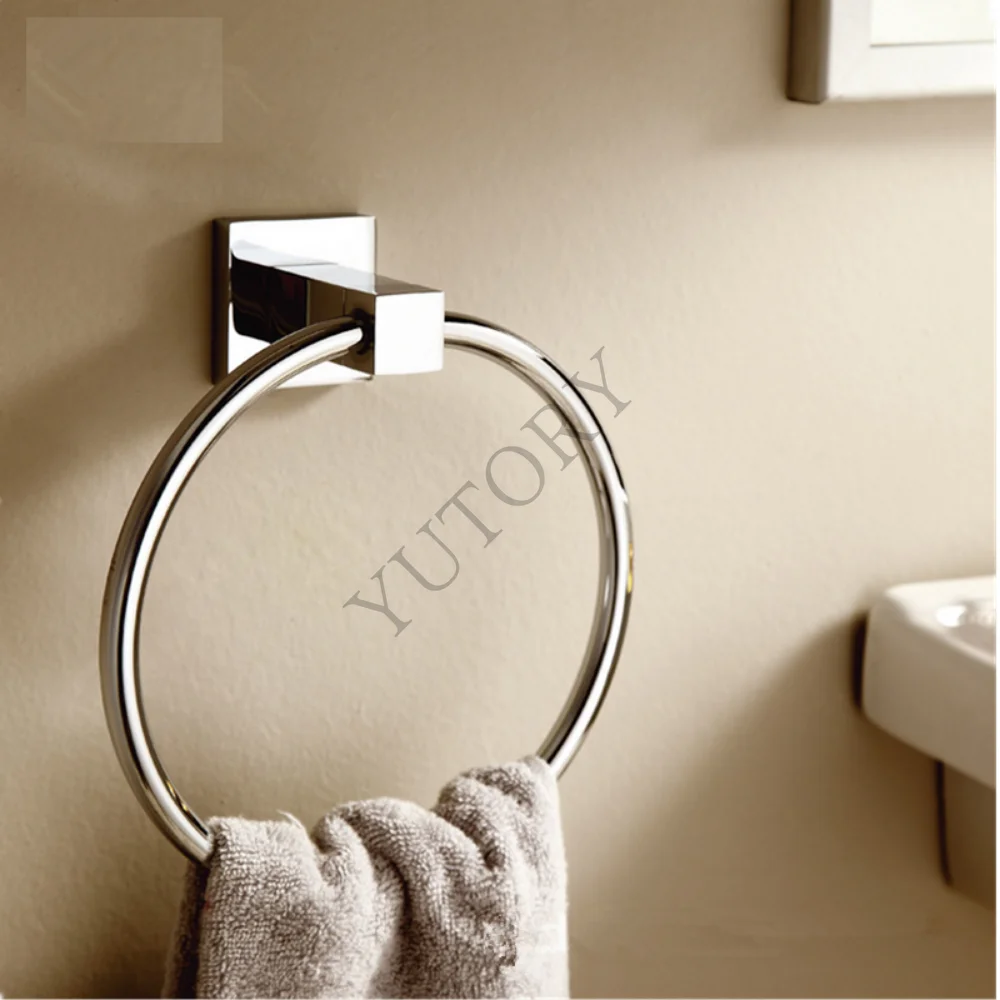 Stainless steel hand towel ring European bathroom hardware pendant